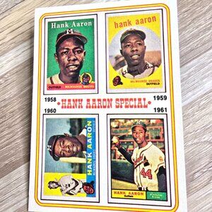 Vintage 1974 Topps Hank Aaron Special #3 – Nice Eye Appeal